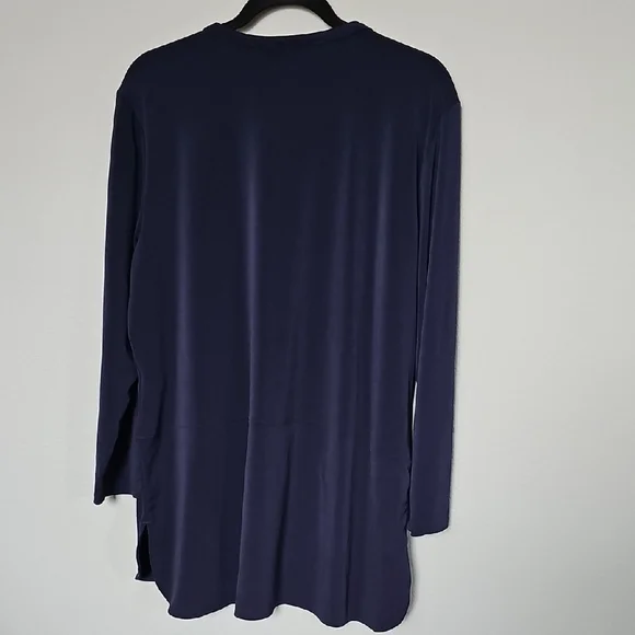 Lauren Ralph Lauren Classy Casual Navy Blue Buttoned Tunic XXL - Picture 10 of 10